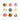 Donuts with various toppings arranged in a grid, showcasing a colorful selection of sweet treats.